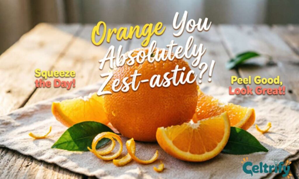 Silly & Sassy Orange Wordplay