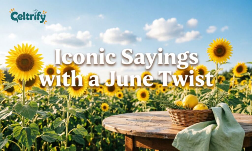 Iconic Sayings with a June Twist