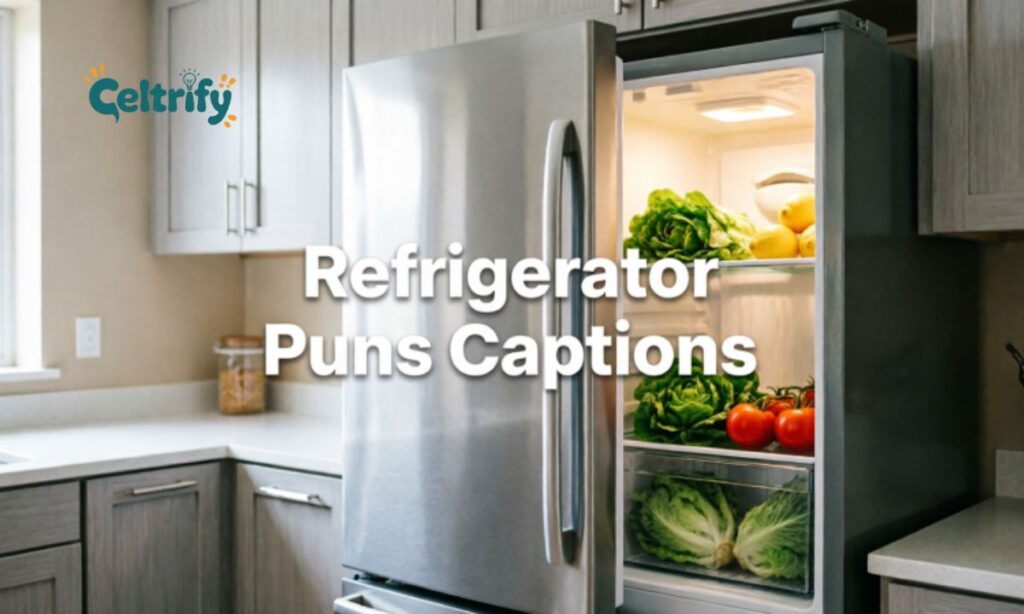 Refrigerator puns captions