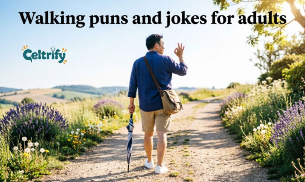 Walking puns and jokes for adults