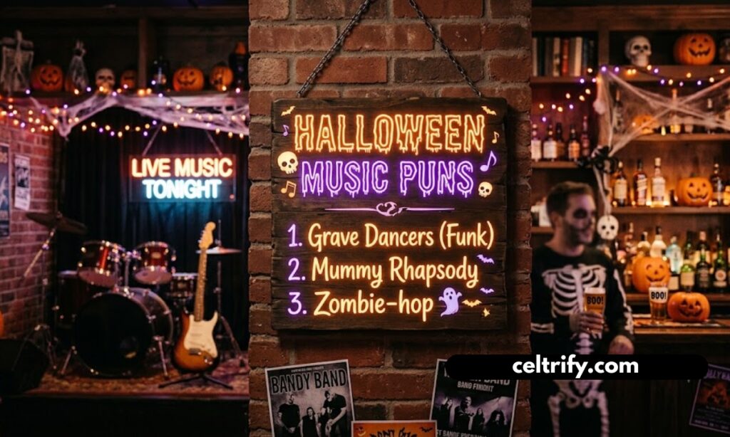 Halloween music puns