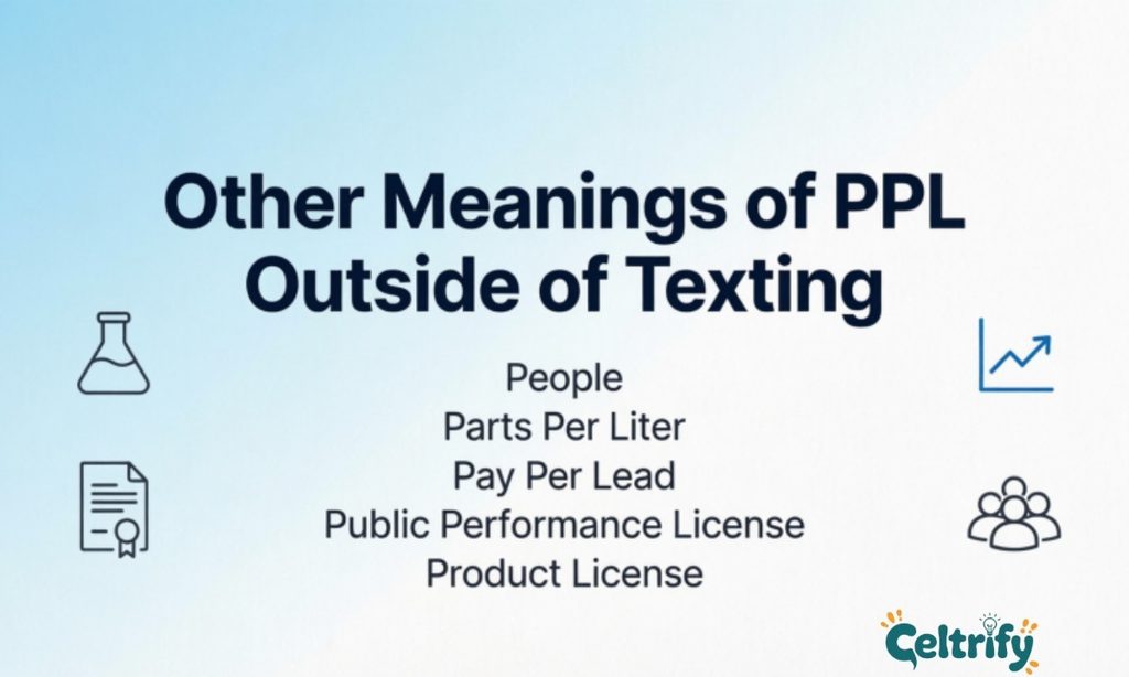 Other Meanings of PPL Outside of Texting